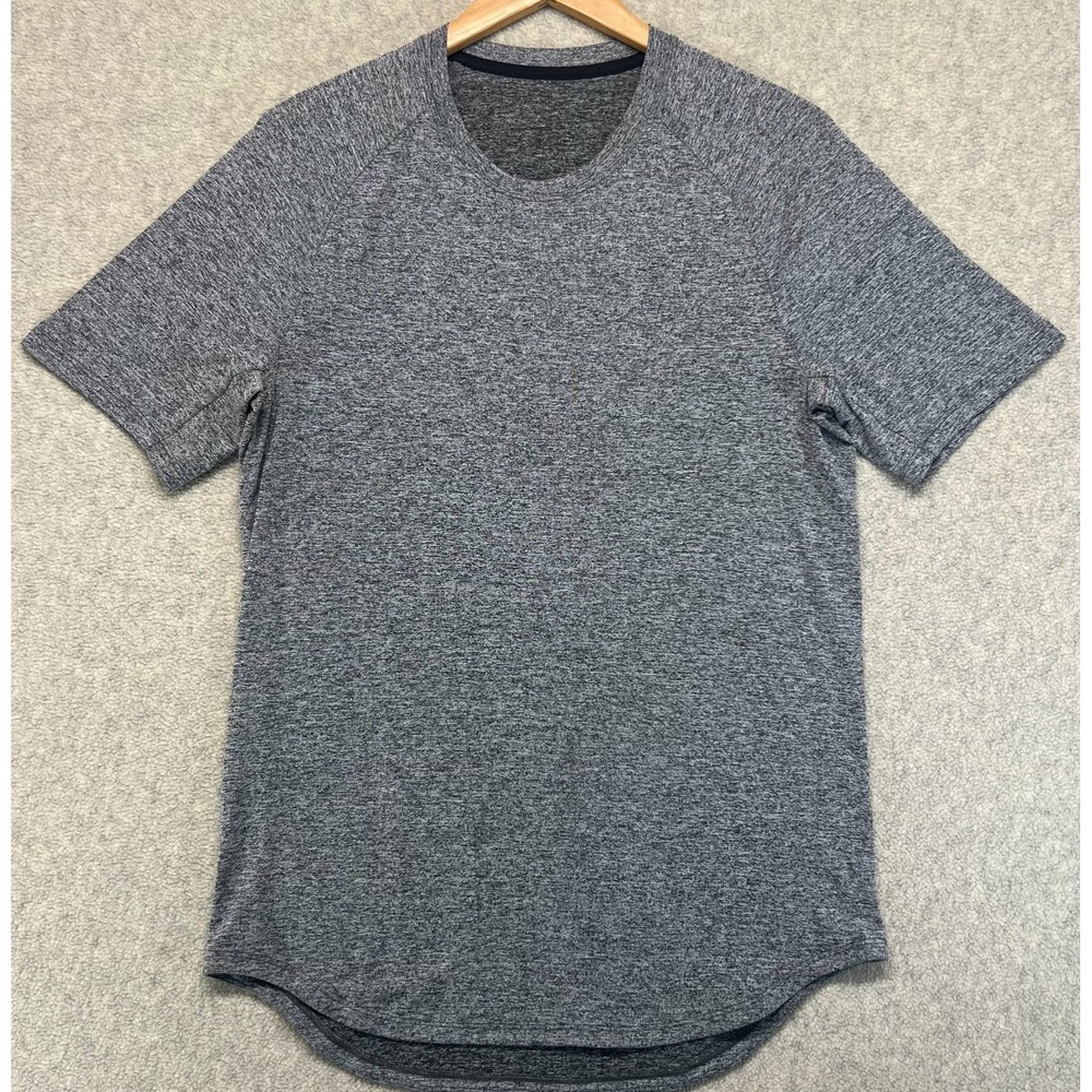 Lululemon Mens Drysense Mesh Short Sleeve T-Shirt Heathered Gray M